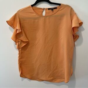 Iipslide yellow ruffle blouse